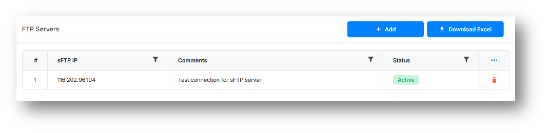 sFTP server